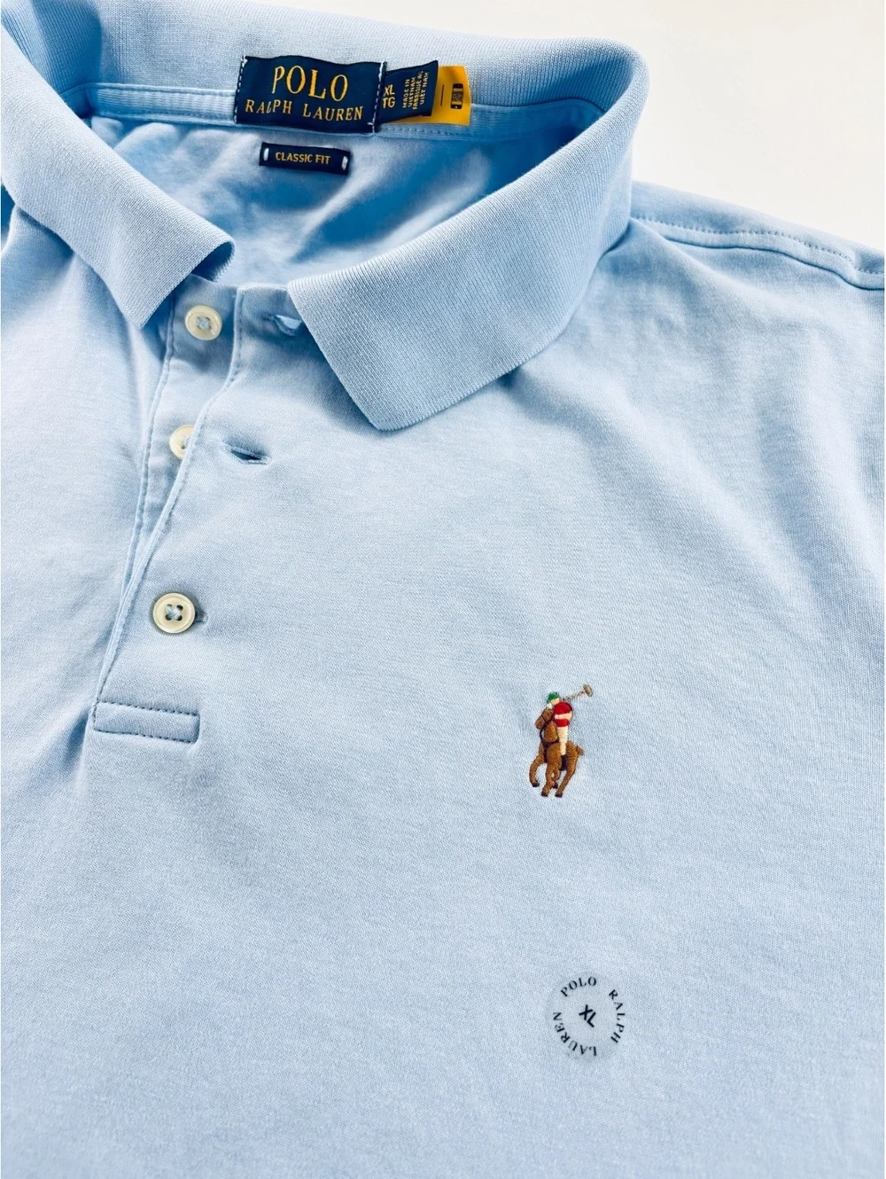 Polo Ralph Lauren Polo Men's XL Light Blue Classic Fit NWOT